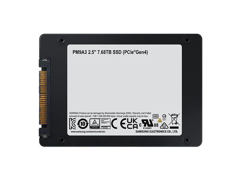 Samsung PM9A3 3.84TB/7.68TB NVMe U.2 SSD